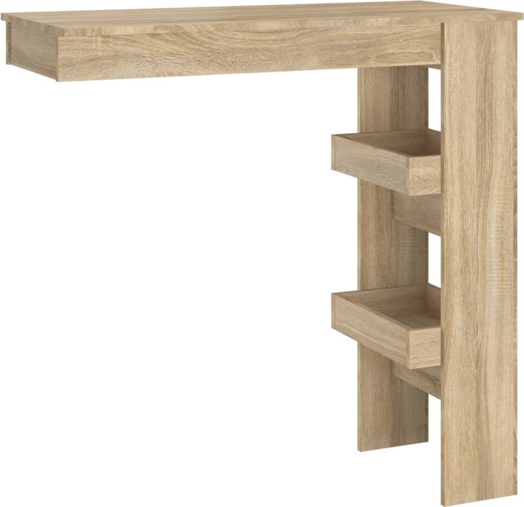 Wand-Bartisch Sonoma-Eiche 102x45x103,5 cm Holzwerkstoff