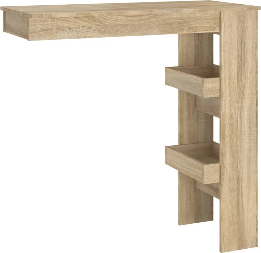 Mobile Bar a Muro vidaXL Rovere Sonoma 102x45 | Tavolo Alto Robusto