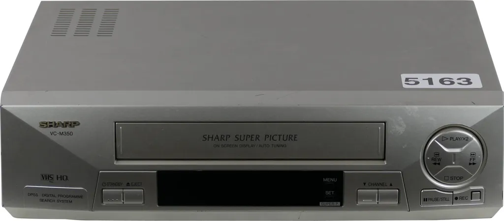Sharp VC-M350SM(S) Aspirateur Traîneau Argent 2000W Aspiration Forte