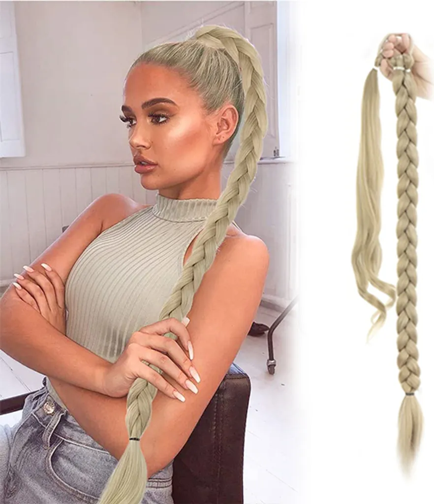 Cool Mango Extension 76 cm: La Coda Intrecciata Bionda Must-Have