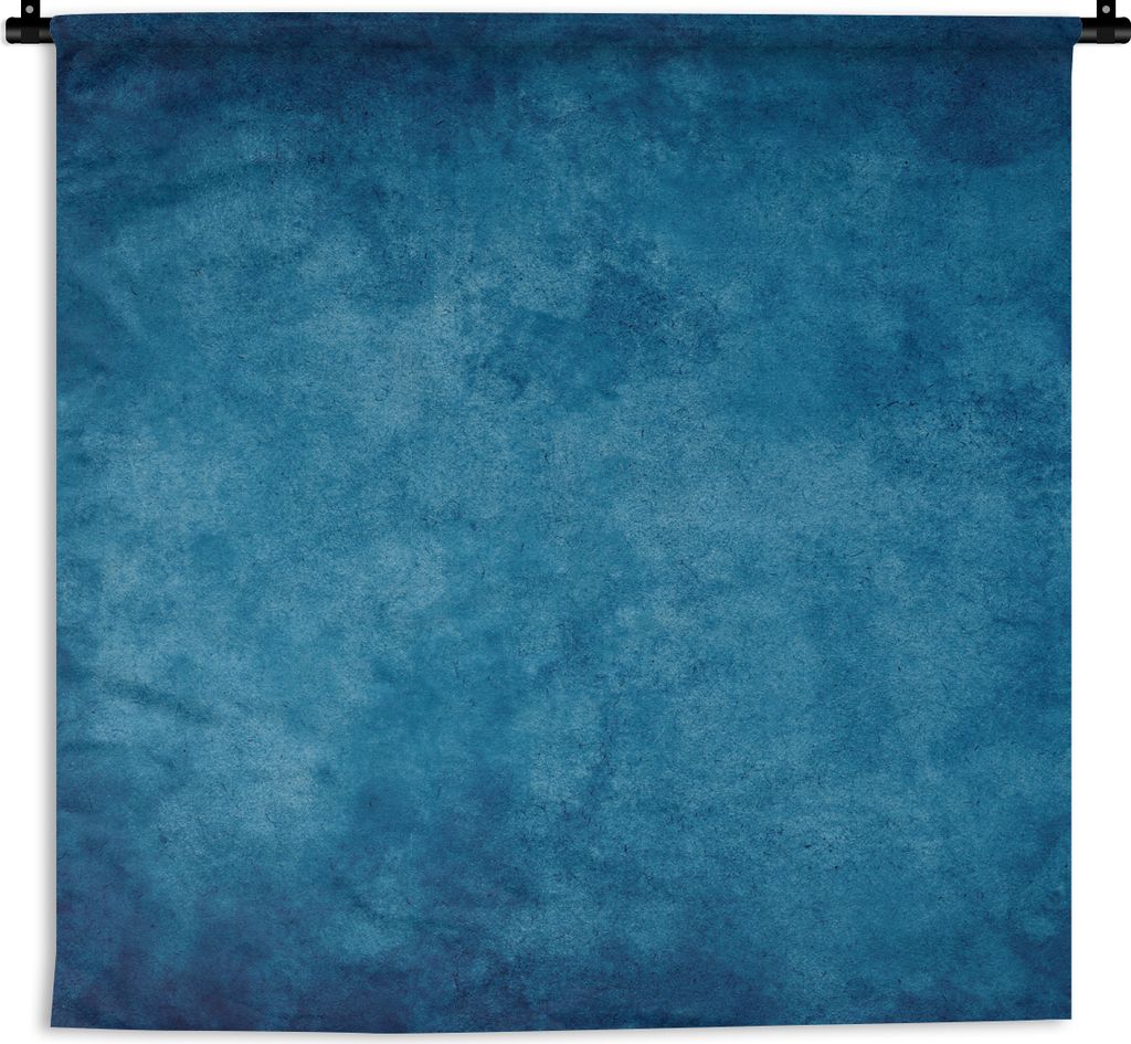 MuchoWow Wandteppich Wandbehang Beton - Blau - Vintage - Strukturiert - Industriell 120x120 cm Tapisserie Dekoration Wandtuch - Modern - Baumwoll...