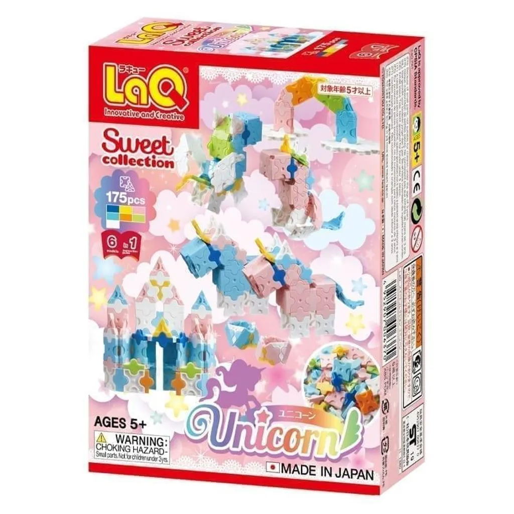 LaQ Unicorn Sweet Collection Kit de Construction Modulaire Multicolore