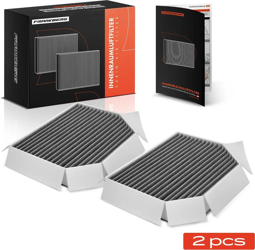 Pack 2 Filtres Habitacle Mercedes W463 : Confort de l'Air et Anti-Odeur