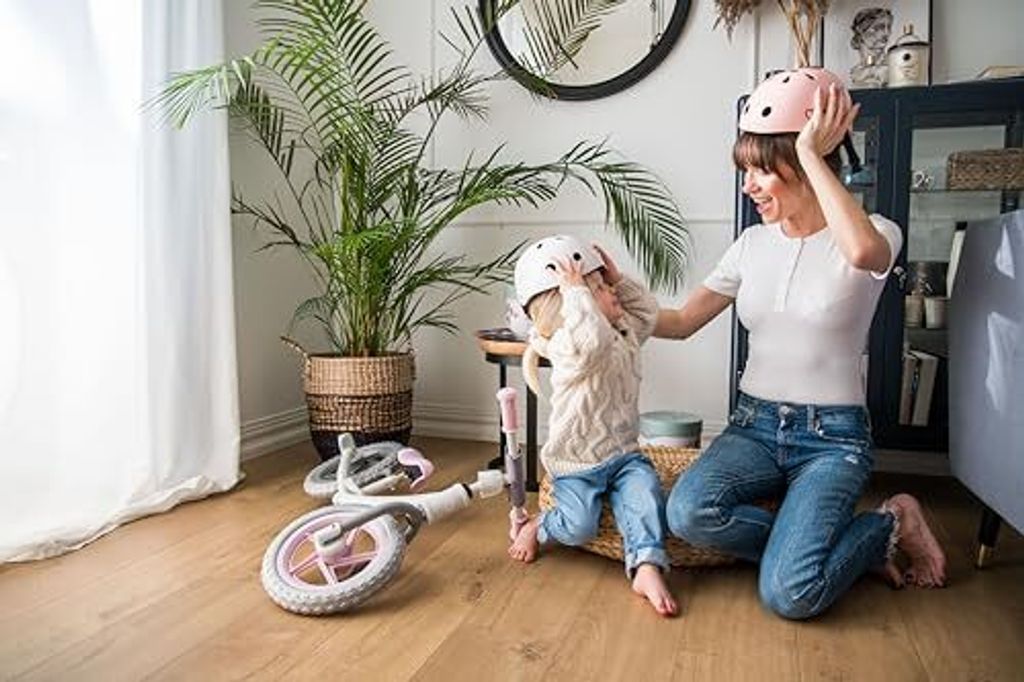 KASK DZIECIĘCY ROWER HULAJNOGA - MoMi MIMI RÓŻOWY MAT - ABS Zdjęcie produktu 19