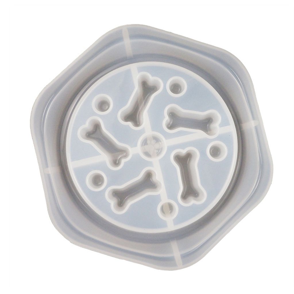 Easy Release Pet Food Bowl Form Flexible Silikonhandwerk Gusspethigere Schimmelpezierzubehör-Hund