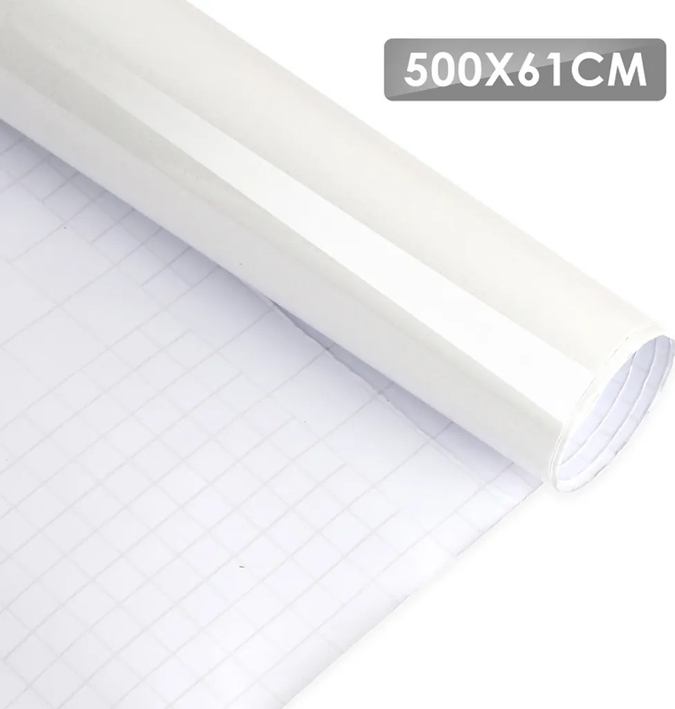 TolleTour Pellicola Bianca per Mobili 2 Rotoli PVC Adesivo 500x61cm