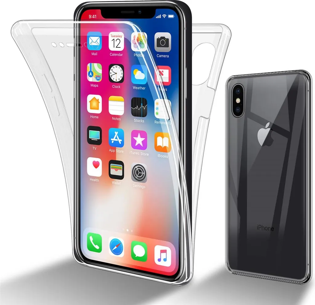 Cover Integrale iPhone XS / X Cadorabo - Protezione 360° Anti-Shock