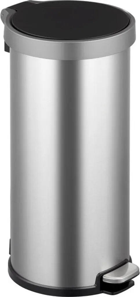 Poubelle ronde EKO Aria 35L inox mat : fini les traces et le bruit