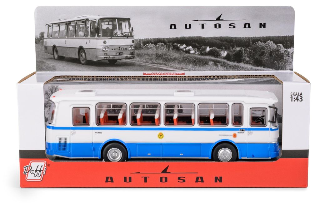 Autobus Autosan, couleur bleue, échelle 1:43 - Daffi Image du produit 
