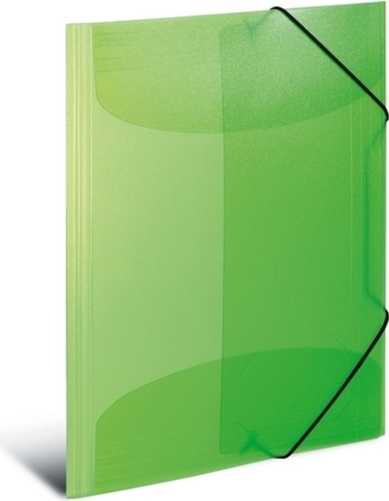 HERMA Eckspannermappe PP DIN A4 hellgrün-transluzent