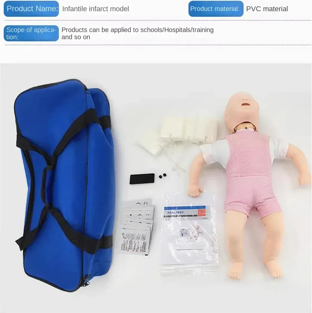 Mannequin d'entraînement secourisme bébé pour manœuvre d'Heimlich or