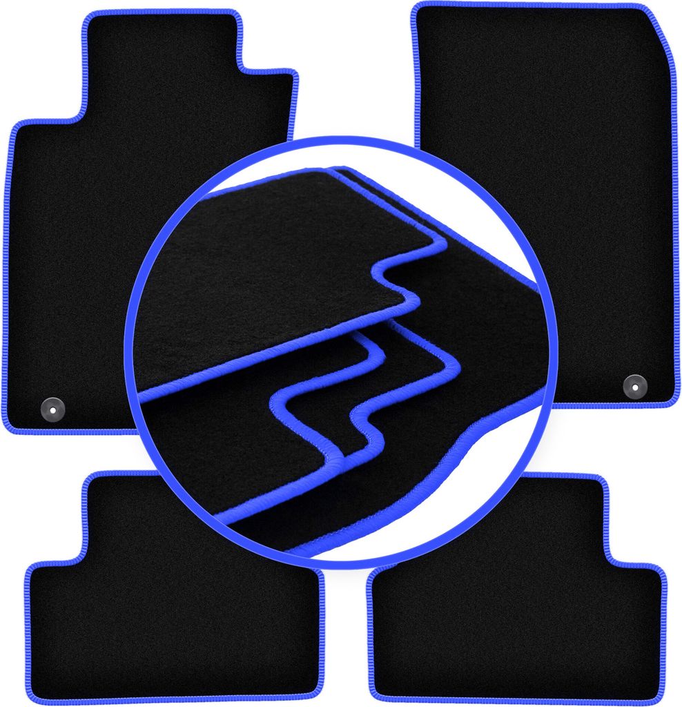 CARLUX-BLUE Auto-Fußmatten für: Infiniti Q30 Fließheck (2015-2019)