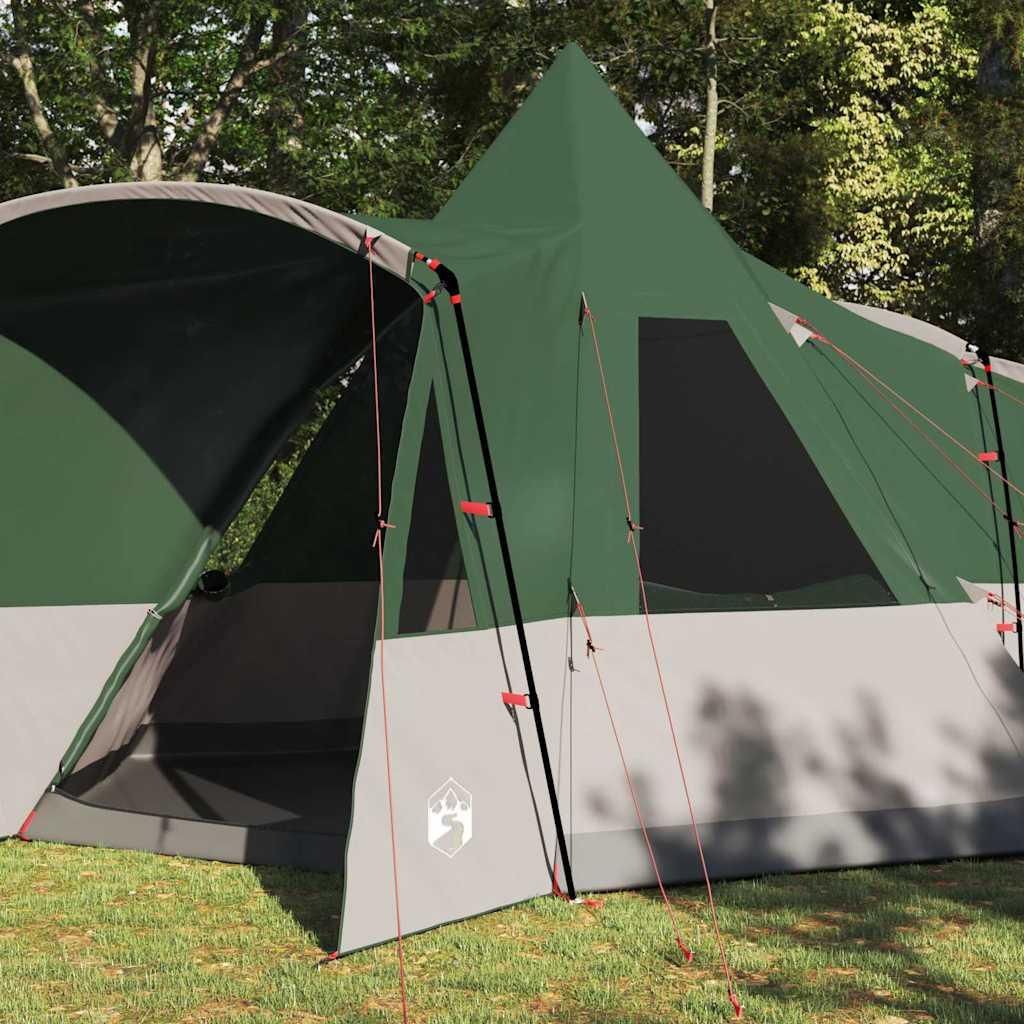 (Robust Möbel) Teepee Zelt mit Dach mit Speicher Grün 720 x 465 x 295cm - CL708053 - Campingzelte
