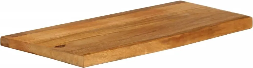 Piano Tavolo Bordo Vivo 80x30 in Legno Massiccio Mango | vidaXL