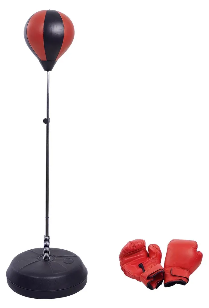 Sac de frappe sur pied autoportant - Kit de boxe réglable Titan X