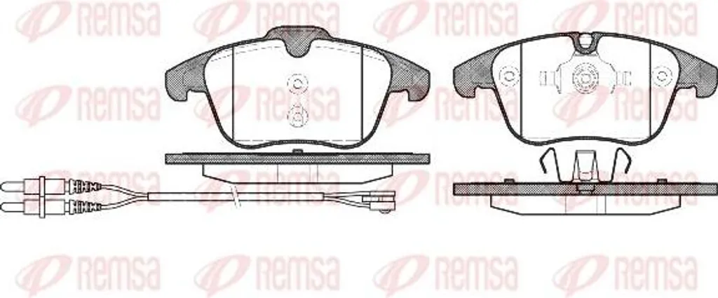 Plaquettes de frein REMSA 1249.01 OE 1610103880 pour 407 et 508