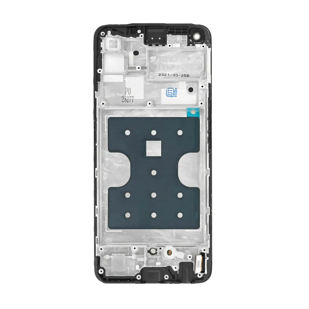 Écran Realme 7 Pro LCD noir, Tactile HS ? Solution Cadre Bleu Complet