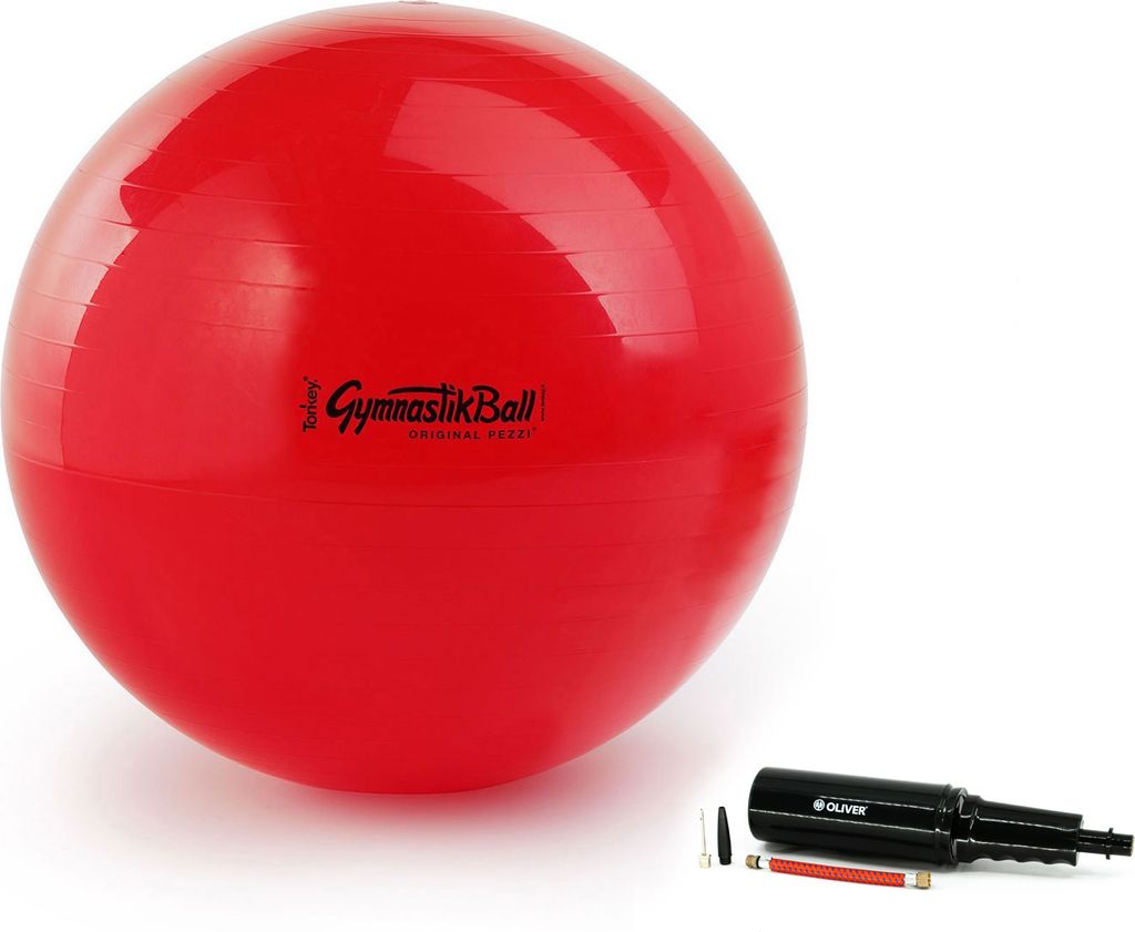 Original Pezzi Gymnastikball STANDARD m. Pumpe - rot