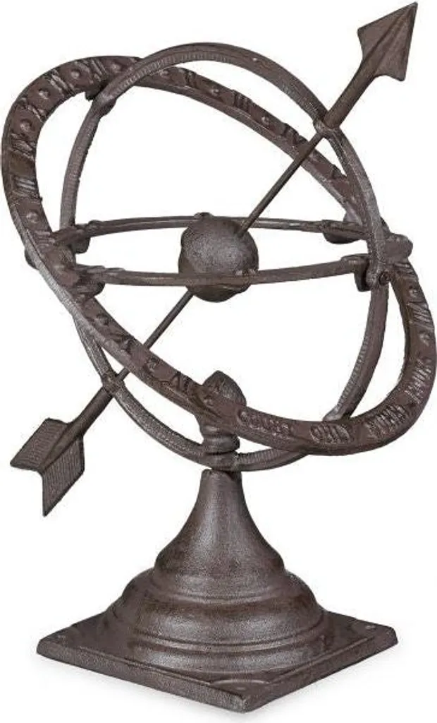 Cadran Solaire Jardin M en Laiton Antique - Décoration Horloge Solaire