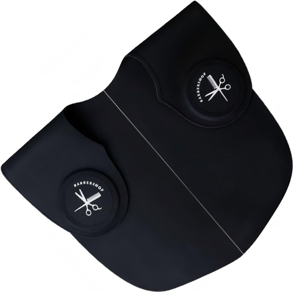 INF Silikon-Nackenhaarbürste für das Haareschneiden - Professioneller Friseur-Nackenstreifen Schwarz L