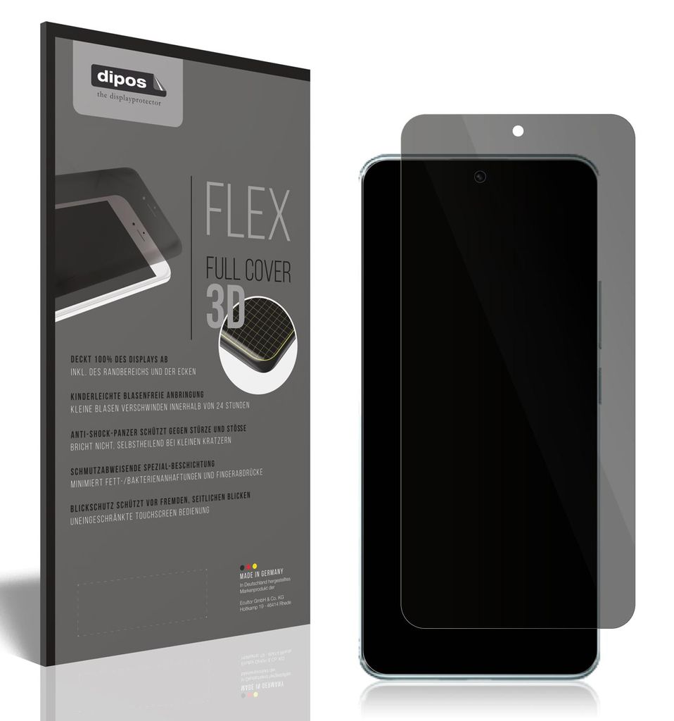 Full Cover Privacy Blickschutzfolie für Xiaomi Redmi Note Produktbild 
