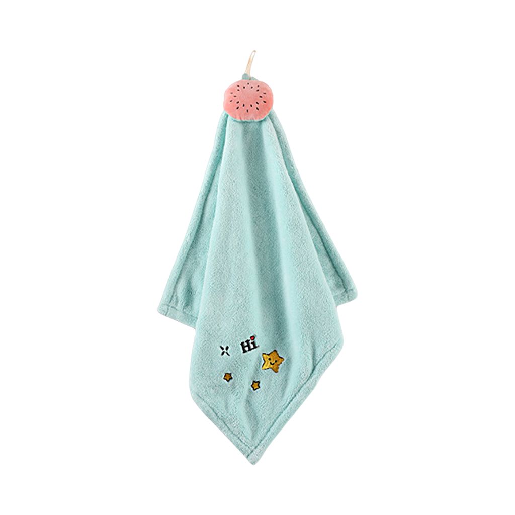 Wischtuch, weich, schnell trocknend, super saugfähig, verdickt, schöne Cartoon-Puppe, Stickerei, Bad, zum Aufhängen, Trocknen, Handtuch, Badezim...