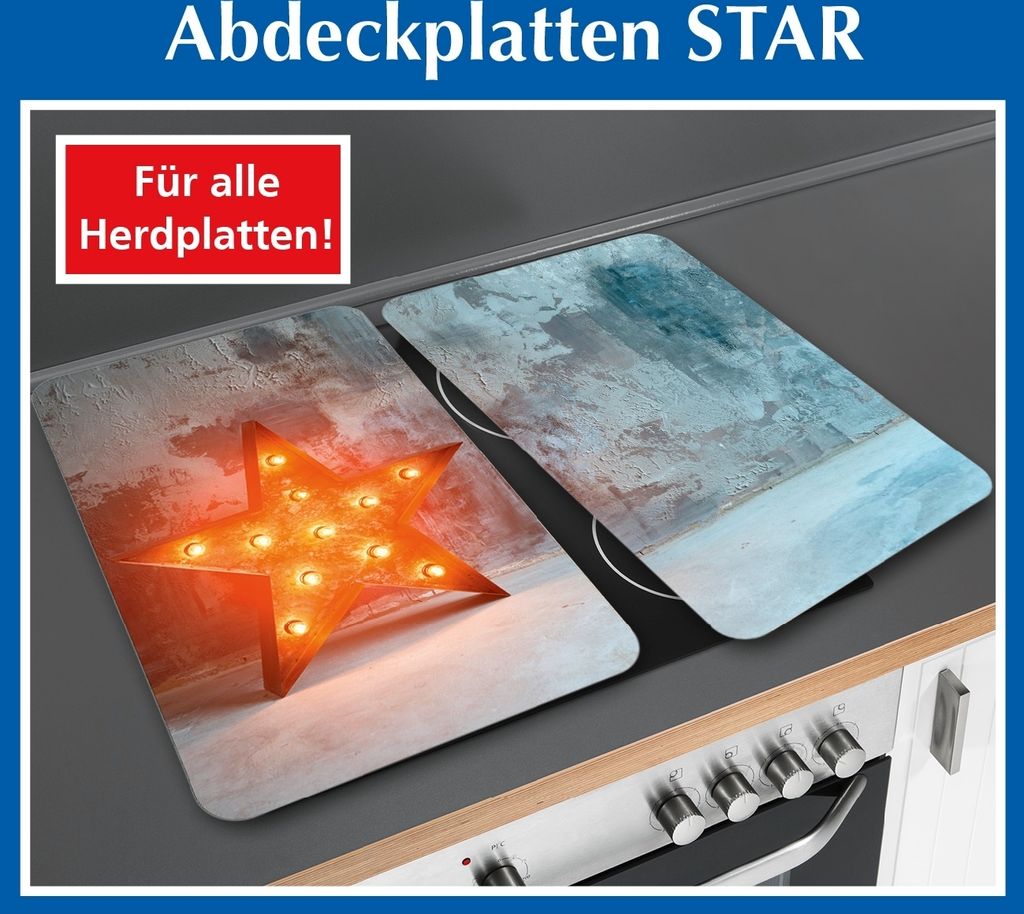 Abdeckplatte Universal 2er Star