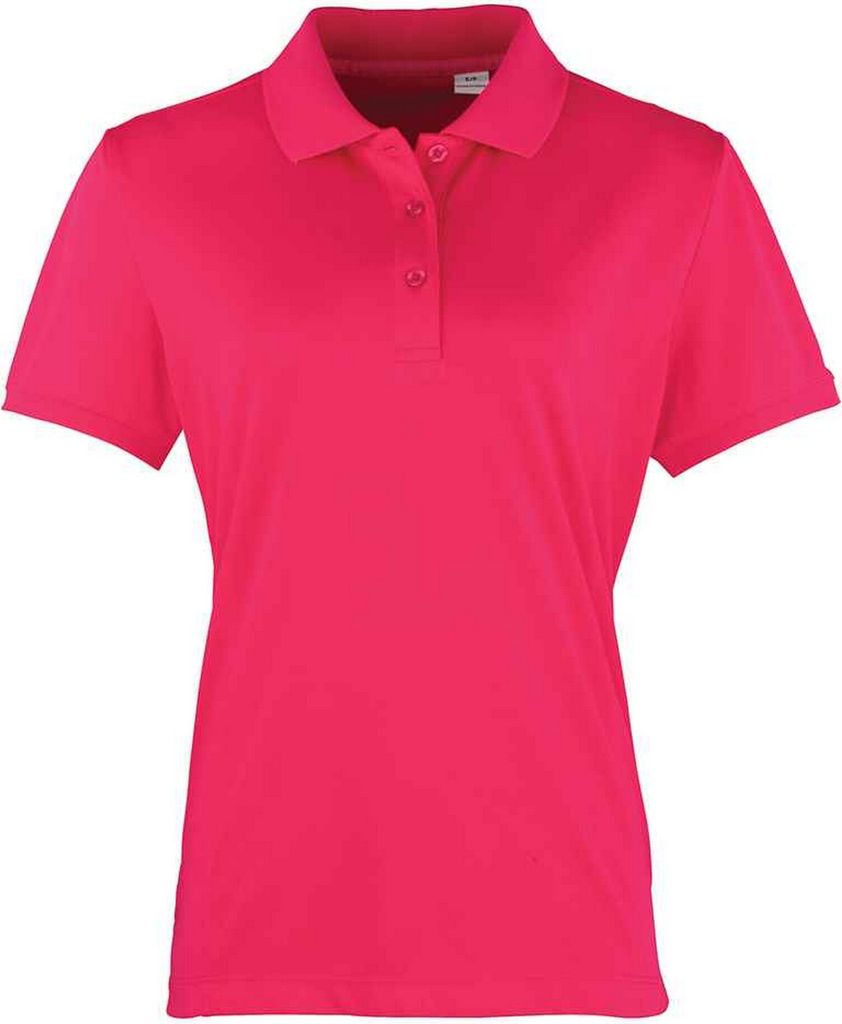 Premier - "Coolchecker" Poloshirt für Damen PC5614 (36 DE) (Leuchtend Pink)