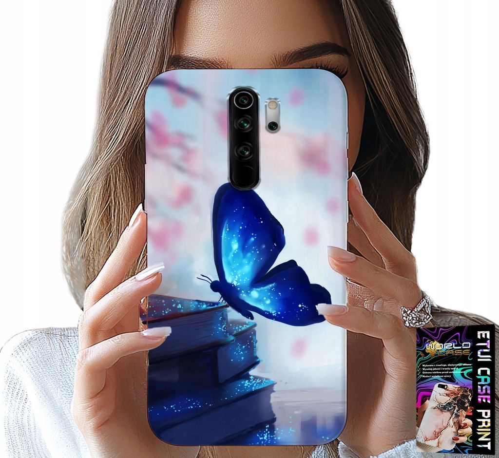 Hülle Für Xiaomi Redmi 9 - Blauer Schmetterling, Schmetterling, Damen-Designs