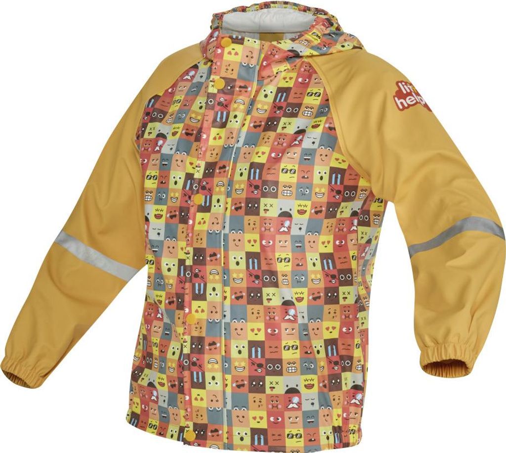 Gebol Regenjacke Little Helpers Emoji orange