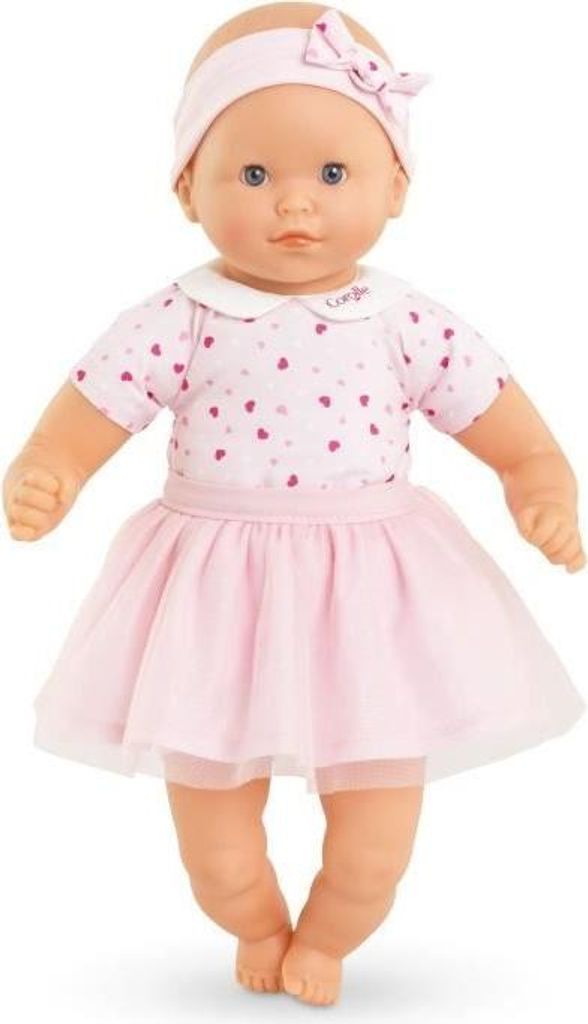 Puppe, COROLLE Mon Adorable Petit Poupon Coeurs, 30 cm, Ab 12 Monaten, Weicher Körper, Vanilleduft
