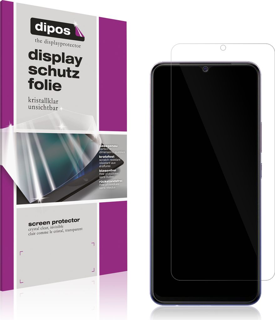 5x Schutzfolie für Vivo V20 Display Folie klar Displayschutzfolie