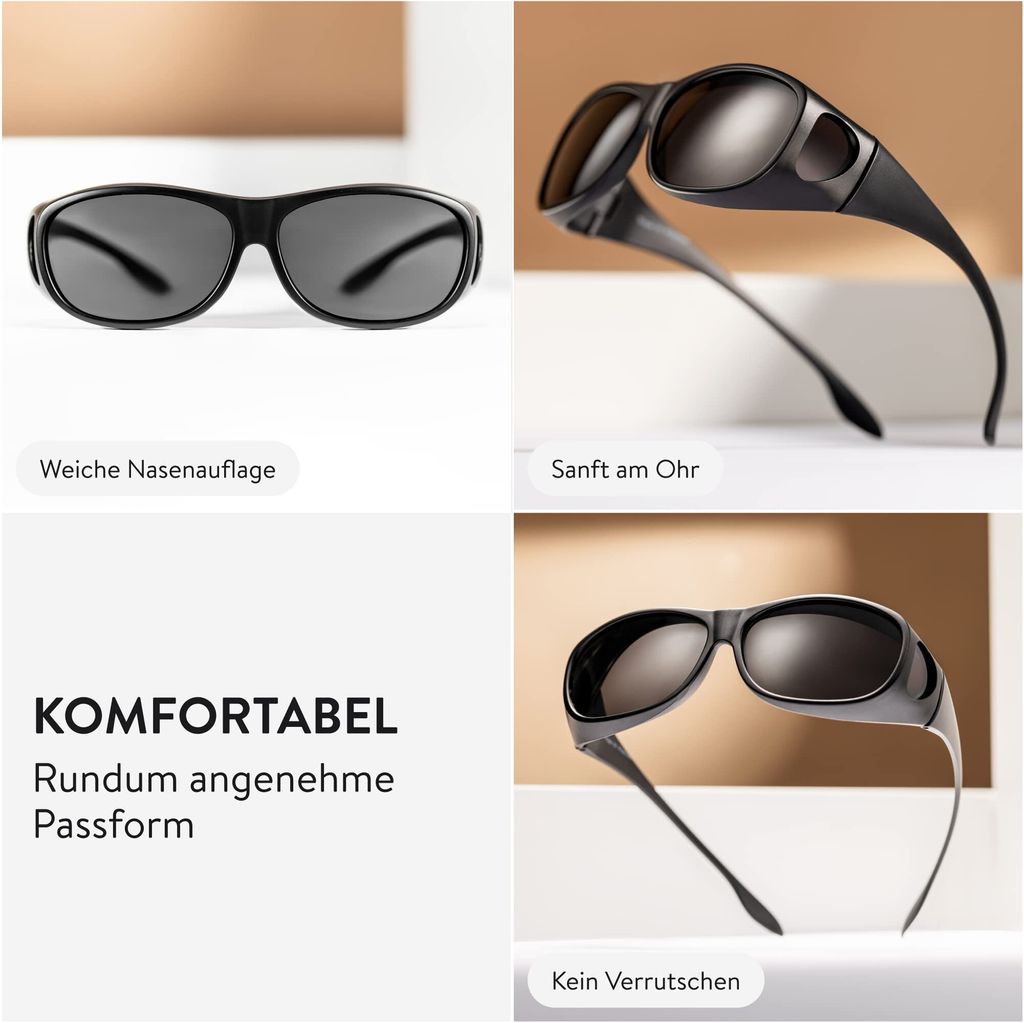 Bezzee Pro Aufsatz für Sonnenbrille Herren polarisiert - Produktbild 5