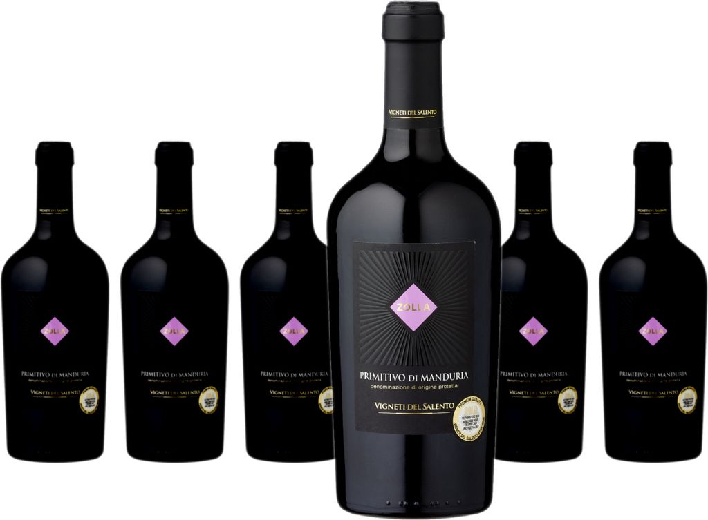 Zolla Primitivo di Manduria DOP -trocken- (6 x 0,75) Produktbild 