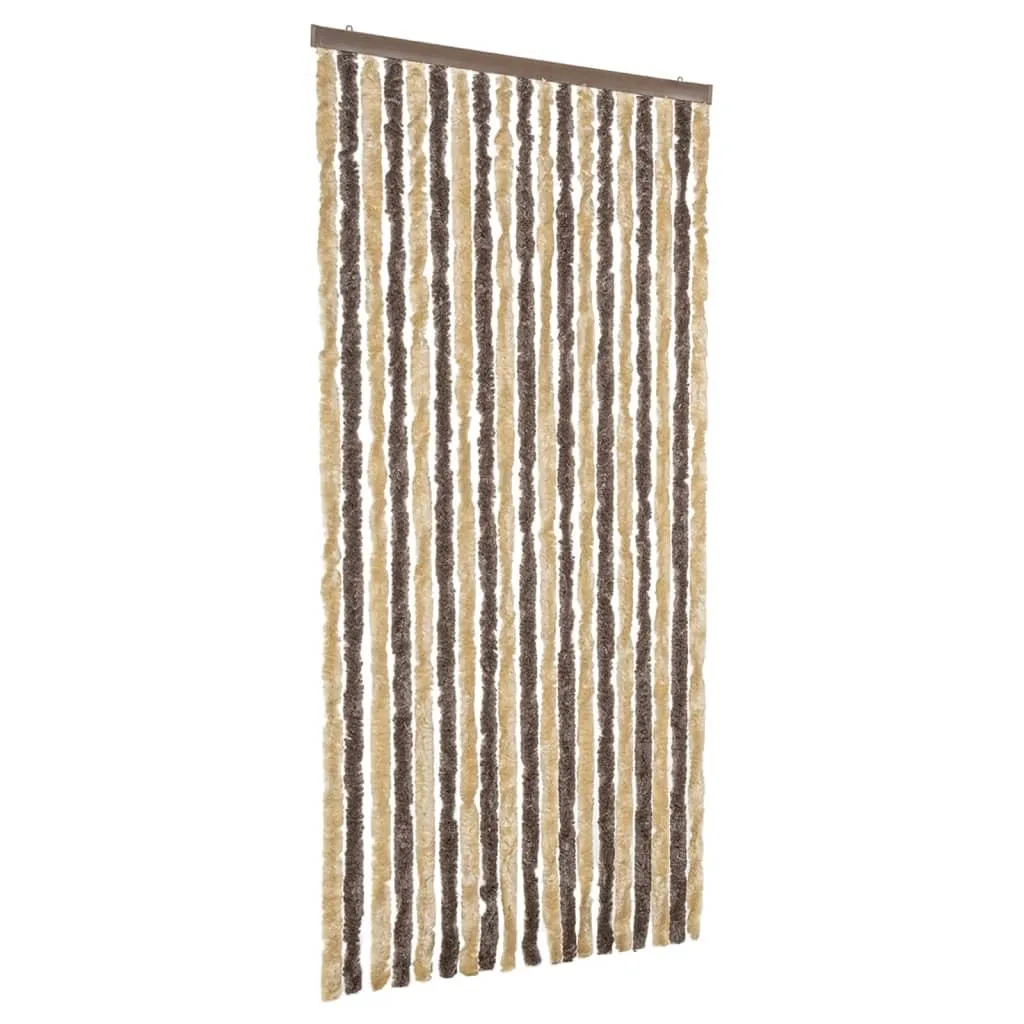 Rideau anti-mouches chenille : stop aux insectes avec style 185cm