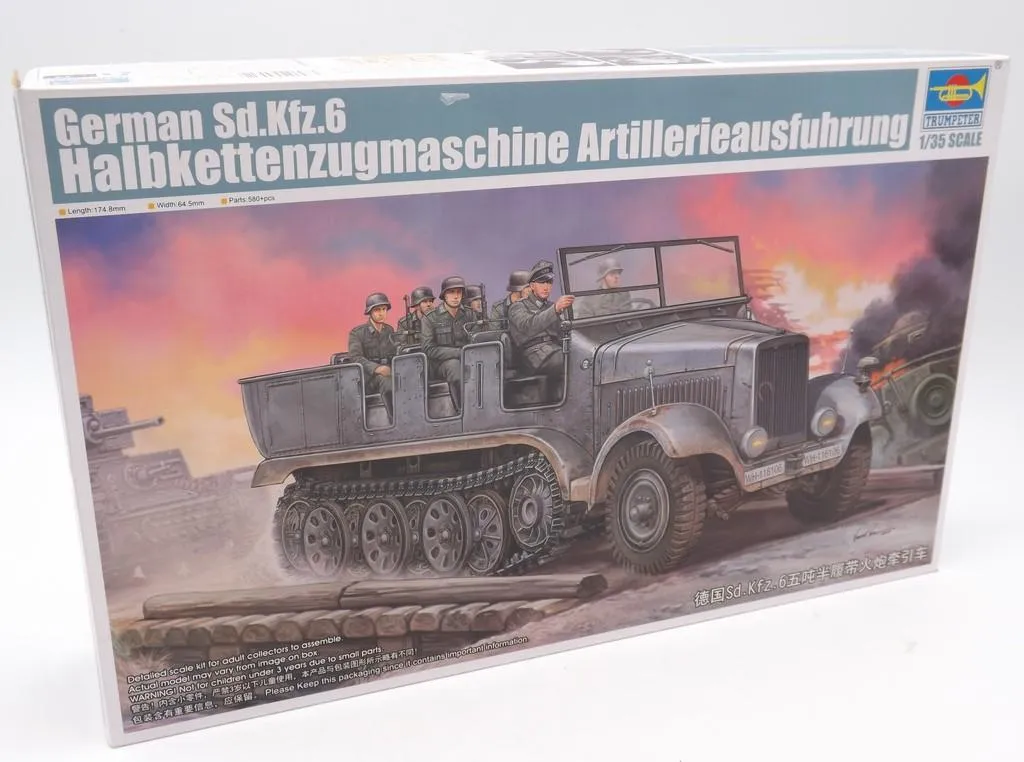Maquette Trumpeter Sd.Kfz.6 1/35 Version Artillerie 5t - Réf 05531