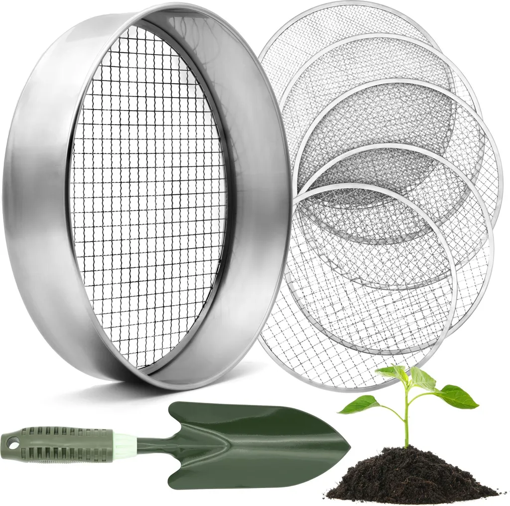 Tamis de jardinage pour semis et compost 30 cm, 5 mailles au choix