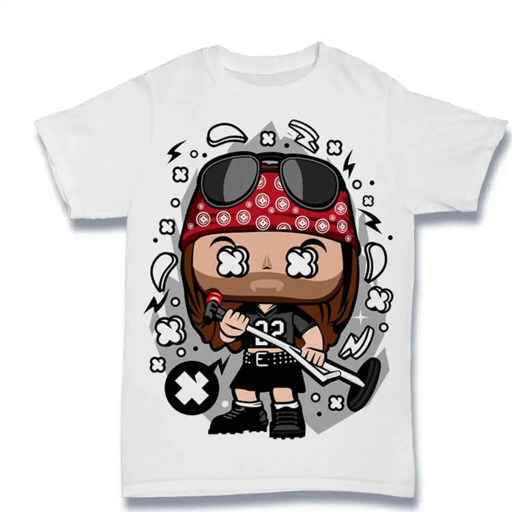 Herren Grafik T-Shirt Gitarrist - Rockmusiklegende - Paradiesstadt – Guitarist - Rock Music Legend - Paradise City – Öko-Verantwortlich Vintage