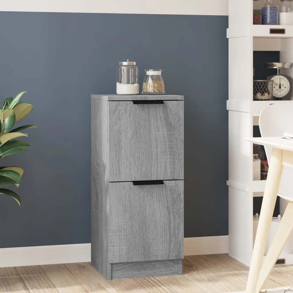 vidaXL Credenza Grigio Sonoma 30x30x70 cm Materiale a base di legno
