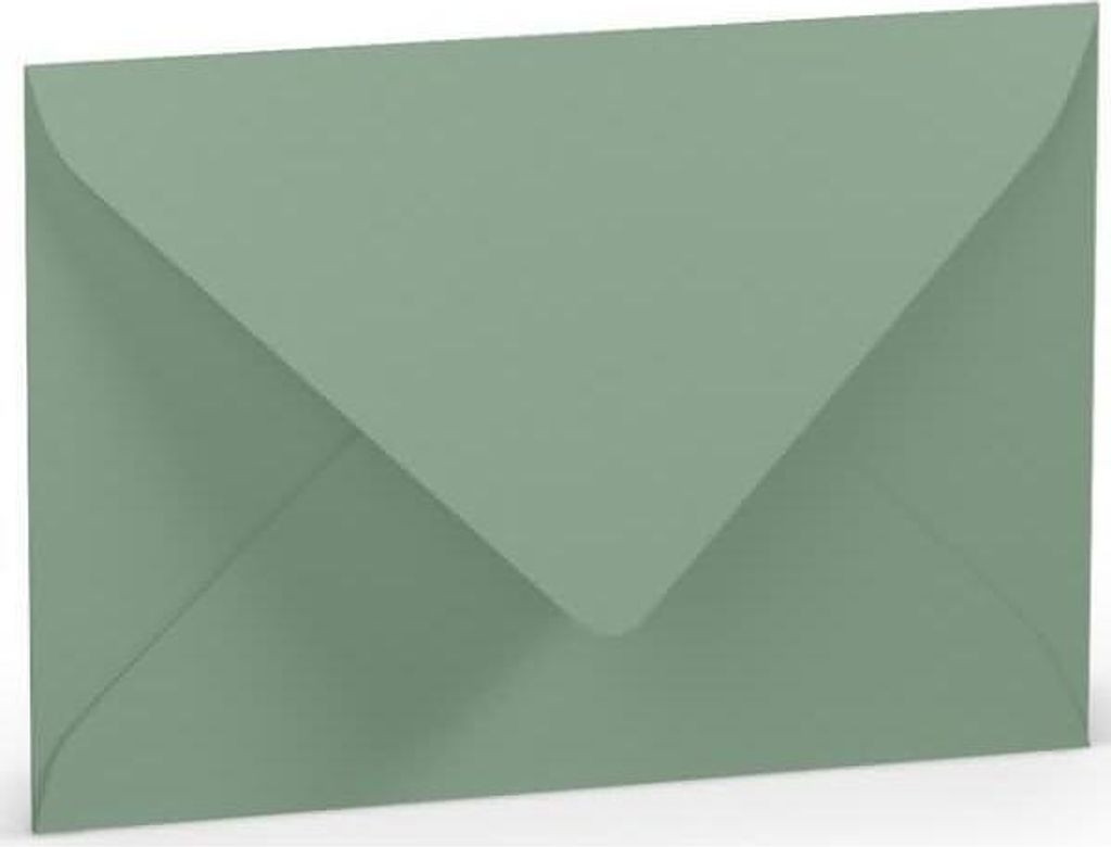 RÖSSLER 16400567 Briefhülle Paperado - C6, 100 g/qm, eucalyptus gerippt, Seidenfutter