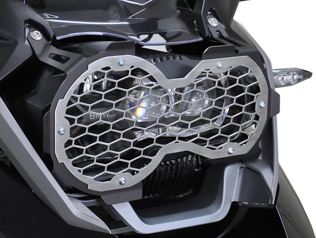 ZIEGER Scheinwerferschutz kompatibel mit BMW R 1200 GS silber