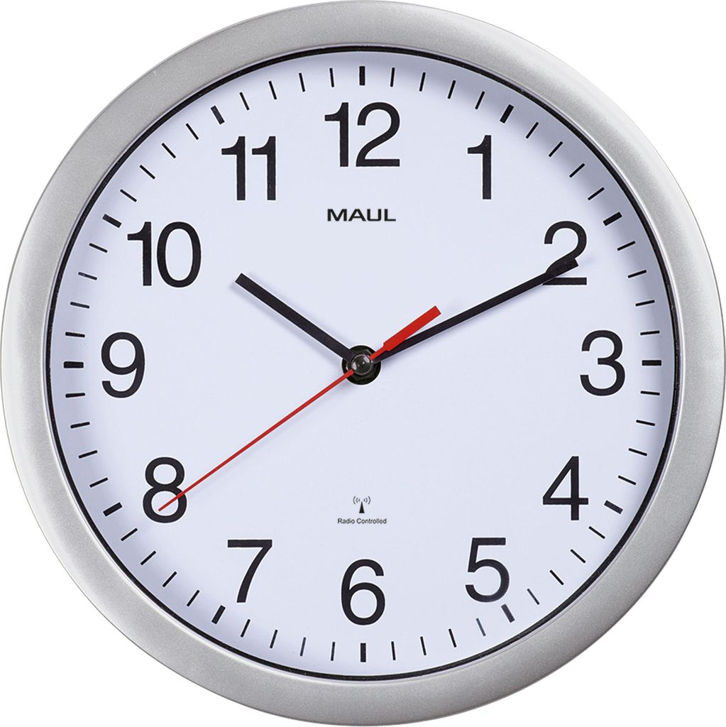 MAUL Horloge murale MAULrun Ø 25.2 x 5 cm radiocommandée Image du produit 