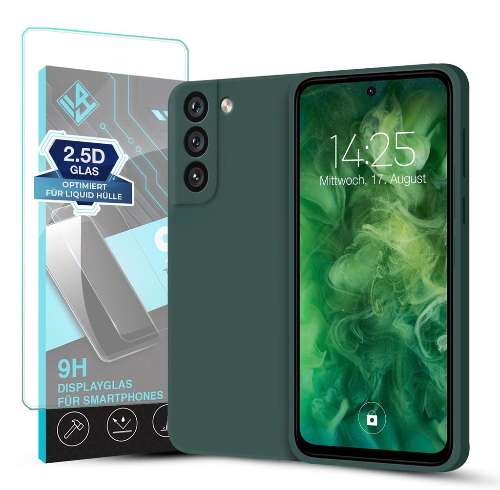 Hülle für Samsung Galaxy S21 FE mit 9H Displayglas Produktbild 