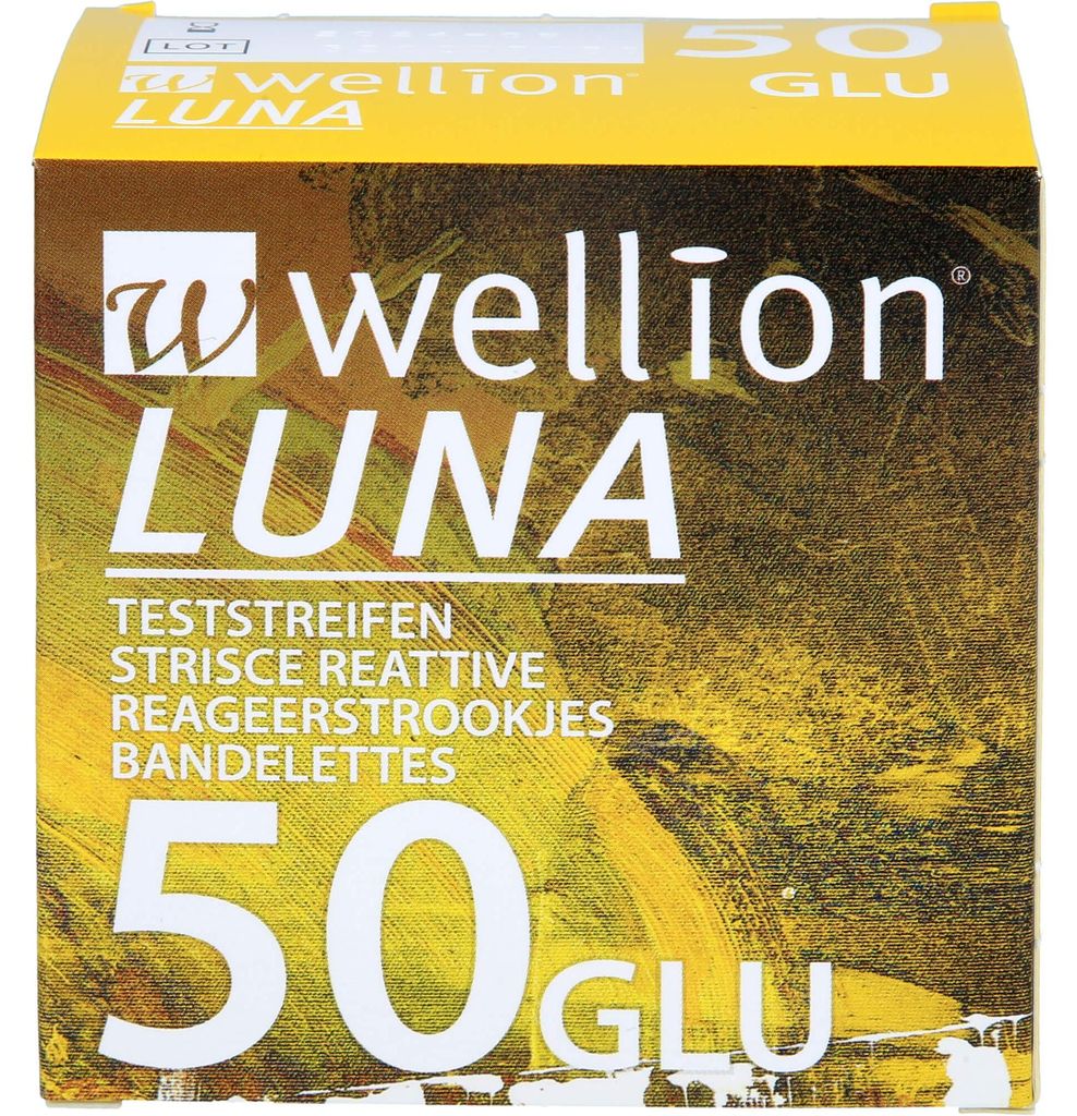 Wellion Luna Blutzuckerteststreifen, 50 St. Teststreifen Produktbild 