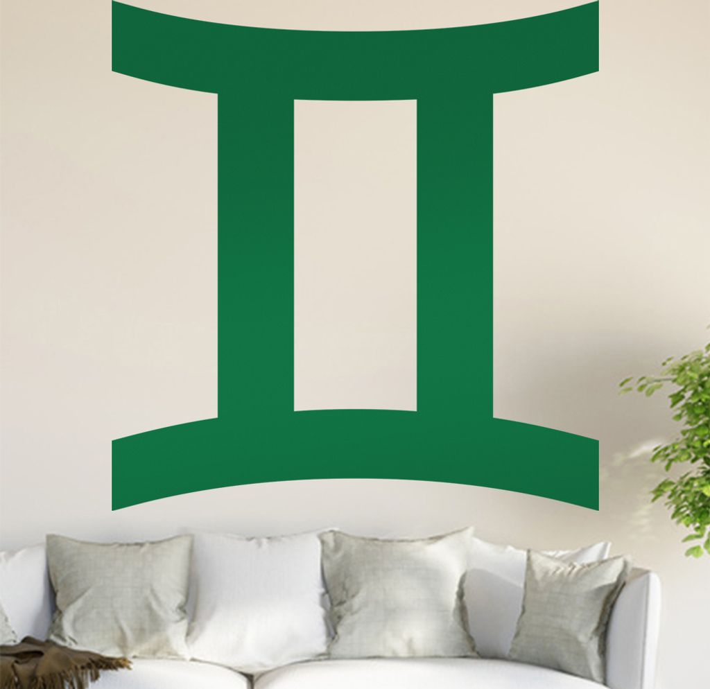 Sternzeichen: Zwillinge Wandtattoo in 6 Größen - Wandaufkleber Wall Sticker - Dekoration, Küche, Wohnzimmer, Schlafzimmer, Badezimmer