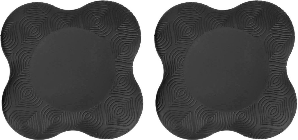 2pcs Yoga Kniepolster Stütze Kissenmatten Handgelenk Ellbogen -Schutzpolster für Fitness -Übungenblack