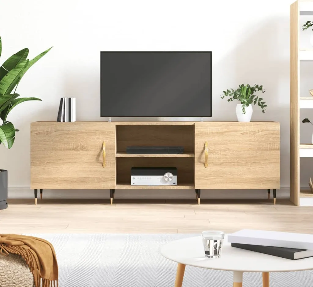 VidaXL Mobile Porta TV Rovere Sonoma 80x40x40 cm in Legno Multistrato | Leroy Merlin VidaXL Mobile Porta TV Rovere Sonoma 80x40x40 cm in Legno Multistrato | Leroy Merlin