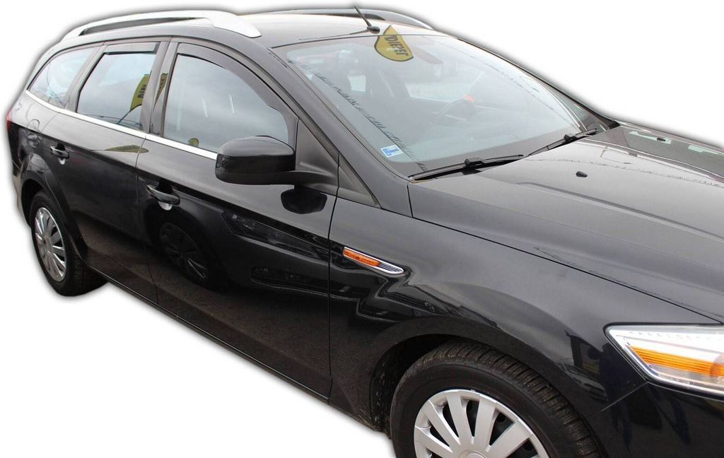 Windabweiser Regenabweiser Für Ford Fiesta 1996-2003 5-Türer Dunkel Acryl 2-teilig - Perfekte Passform & Stil