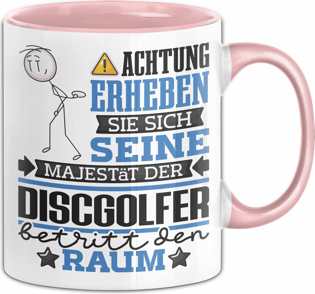 Discgolfer Geschenk Tasse Lustiger Spruch Erheben Sie Sich Produktbild 
