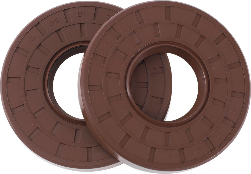 Universelle Öldichtung TC Dichtungsring Rotationswellendichtung 35x80x12mm Hochdruck FKM Gummi Braun 2 Stück